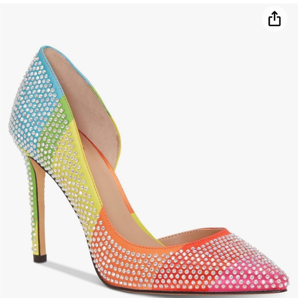 Rainbow rhinestones stilettos- I.N.C. International Concepts